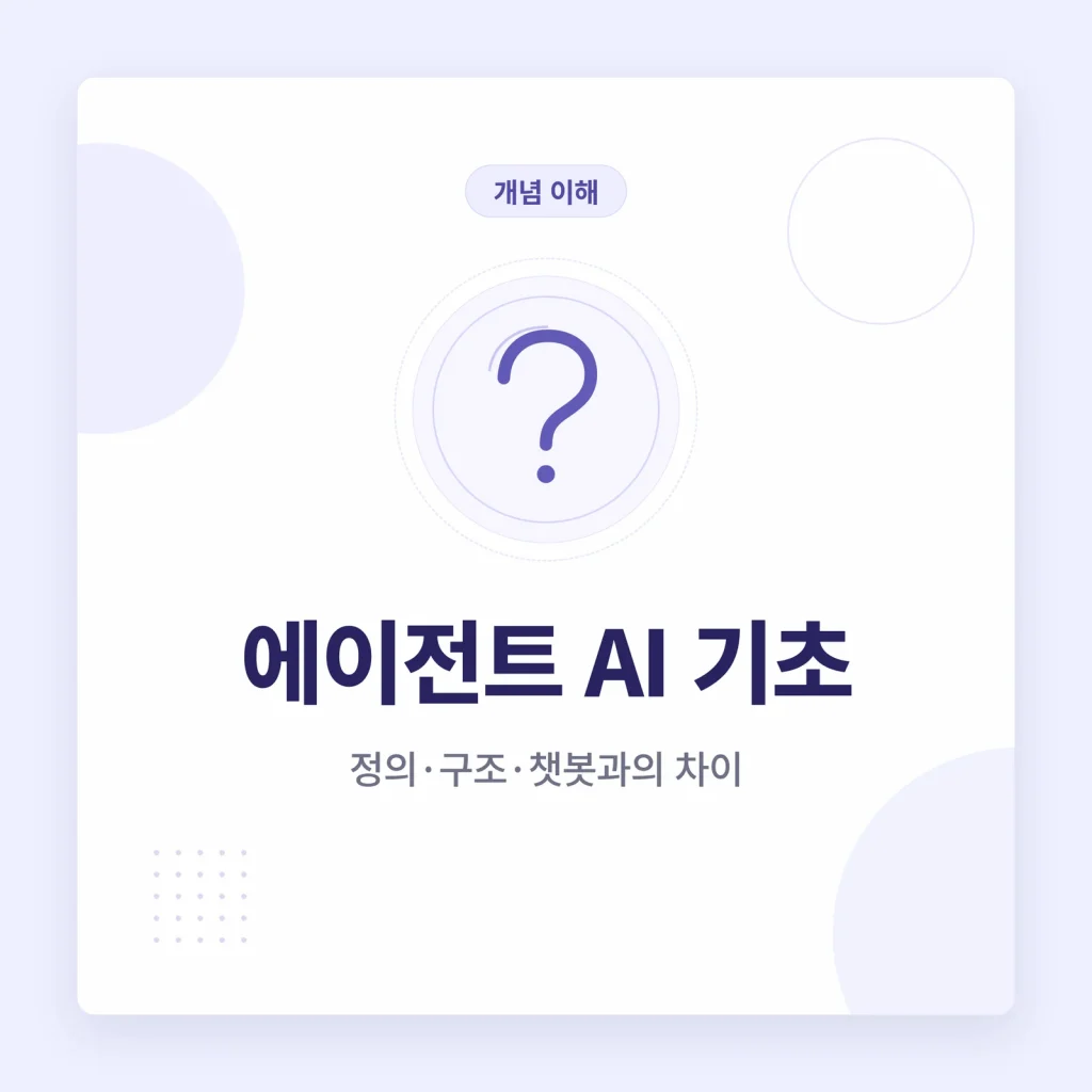 에이전트 AI 기초 개념 이해 카테고리 타일 이미지